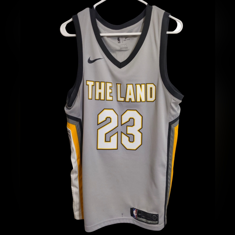 Nike NBA Lebron James #23 Cleveland Cavaliers Jersey 48 City Edition "The Land"